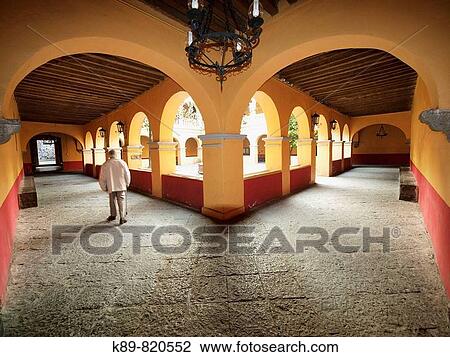 Stock Image - Convento de San Agust? n. Tlalpan. Ciudad de M? xico.. Fotosearch
