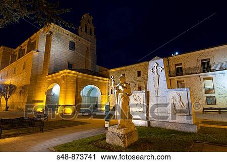 Convento de San Francisco, Bernardo de Fresneda hostel and monument to the traveler. Santo Domingo de la Calzada. La Rioja. Spain View Large Photo Image Stock Image - Convento de San Francisco, Bernardo de Fresneda hostel and monument to the traveler. Santo Domingo de la Calzada. La Rioja. Spain. Fotosearch