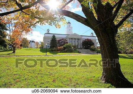 Picture - Convocation or University Hall at Acadia University in Wolfville, Nova Scotia, Canada. Fotosearch