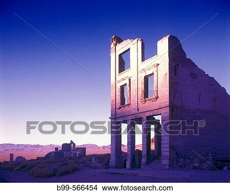 Cook & company bank, Rhyolite ghost town, Nevada, USA. View Large Photo Image Picture - Cook & company bank, Rhyolite ghost town, Nevada, USA.. Fotosearch
