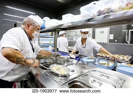 Cook, Food menu preparation, hospital kitchen, Onkologikoa Hospital, Oncology Institute, Case Center for prevention, diagnosis and treatment of cancer, Donostia, San Sebastian, Gipuzkoa, Basque Country, Spain View Large Photo Image Stock Photo - Cook, Food menu preparation, hospital kitchen, Onkologikoa Hospital, Oncology Institute, Case Center for prevention, diagnosis and treatment of cancer, Donostia, San Sebastian, Gipuzkoa, Basque Country, Spain. Fotosearch