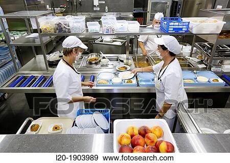 Cook, Food menu preparation, hospital kitchen, Onkologikoa Hospital, Oncology Institute, Case Center for prevention, diagnosis and treatment of cancer, Donostia, San Sebastian, Gipuzkoa, Basque Country, Spain View Large Photo Image Stock Photo - Cook, Food menu preparation, hospital kitchen, Onkologikoa Hospital, Oncology Institute, Case Center for prevention, diagnosis and treatment of cancer, Donostia, San Sebastian, Gipuzkoa, Basque Country, Spain. Fotosearch