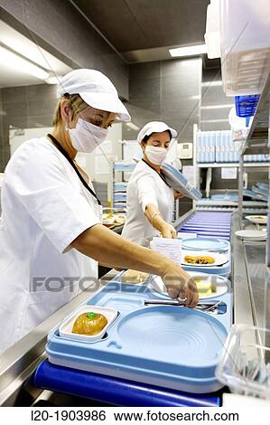 Cook, Food menu preparation, hospital kitchen, Onkologikoa Hospital, Oncology Institute, Case Center for prevention, diagnosis and treatment of cancer, Donostia, San Sebastian, Gipuzkoa, Basque Country, Spain View Large Photo Image Stock Photograph - Cook, Food menu preparation, hospital kitchen, Onkologikoa Hospital, Oncology Institute, Case Center for prevention, diagnosis and treatment of cancer, Donostia, San Sebastian, Gipuzkoa, Basque Country, Spain. Fotosearch