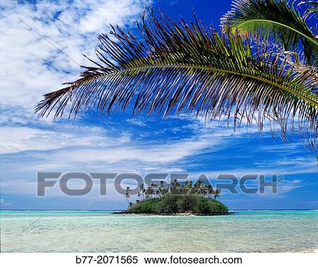 Cook Islands, Rarotonga, Muri Lagoon with view of Moto Taakoka. View Large Photo Image Stock Photography - Cook Islands, Rarotonga, Muri Lagoon with view of Moto Taakoka.. Fotosearch