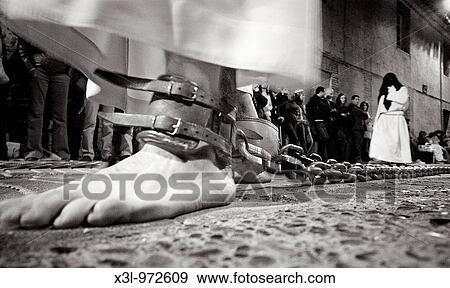 Stock Photo - Corella procession during Holy Week Navarre Spain. Fotosearch