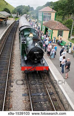 Corfe Castle Railway Station, Swanage Steam Railway, Dorset, England, UK View Large Photo Image Stock Image - Corfe Castle Railway Station, Swanage Steam Railway, Dorset, England, UK. Fotosearch