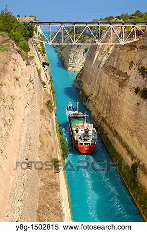 Stock Photography - Corinth Canal, Peloponnese, Greece. Fotosearch