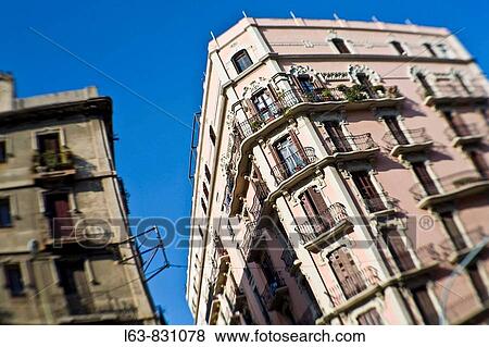 Corner building in Barceloneta distrtict Barcelona Catalonia Spain Selective focus View Large Photo Image Stock Photo - Corner building in Barceloneta distrtict Barcelona Catalonia Spain Selective focus. Fotosearch