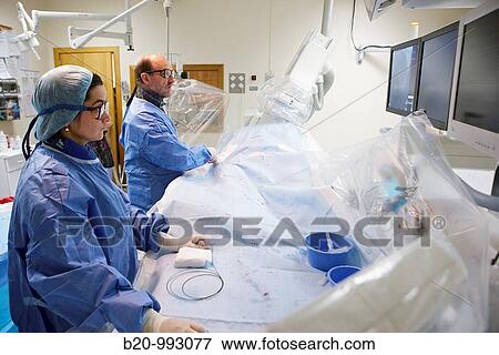 Coronary catheterization, Hemodynamics. Hospital Policlinica Gipuzkoa, San Sebastian, Donostia, Euskadi, Spain View Large Photo Image Stock Photo - Coronary catheterization, Hemodynamics. Hospital Policlinica Gipuzkoa, San Sebastian, Donostia, Euskadi, Spain. Fotosearch
