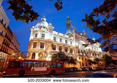 Picture - Correos. Post Office. Valencia. Comunidad Valenciana. Spain.. Fotosearch