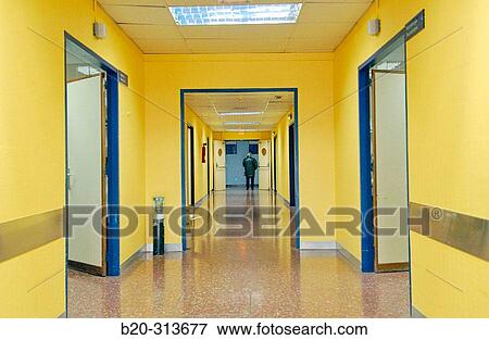 Stock Photo - Corridor at emergency area of hospital. Fotosearch
