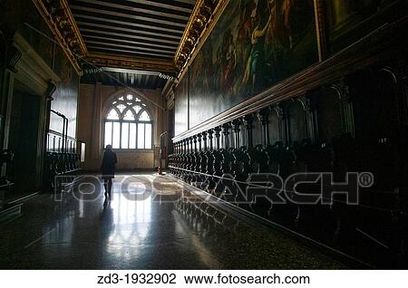 Corridor in Palazzo Ducale, Venice, Italy View Large Photo Image Stock Image - Corridor in Palazzo Ducale, Venice, Italy. Fotosearch