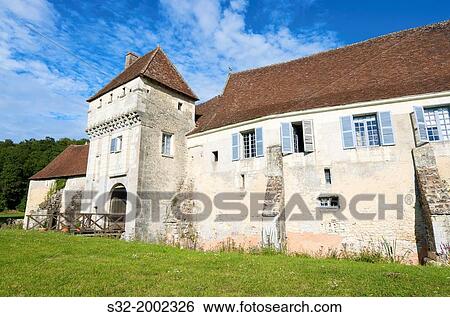 Corroirie Monastery Castle, Loire Valley, France. View Large Photo Image Stock Photograph - Corroirie Monastery Castle, Loire Valley, France.. Fotosearch