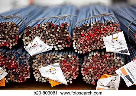 Stock Image - Corrugated steel. Port of Bilbao, Biscay, Basque Country, Spain. Fotosearch