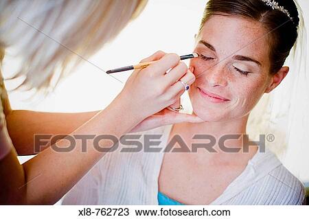 Cosmetics, Beauty Care, Wedding day, Bride View Large Photo Image Stock Image - Cosmetics, Beauty Care, Wedding day, Bride. Fotosearch