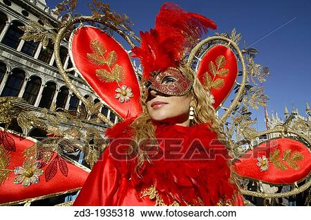 Costumes in San Marco Square during Venice Carnival View Large Photo Image Stock Photo - Costumes in San Marco Square during Venice Carnival. Fotosearch