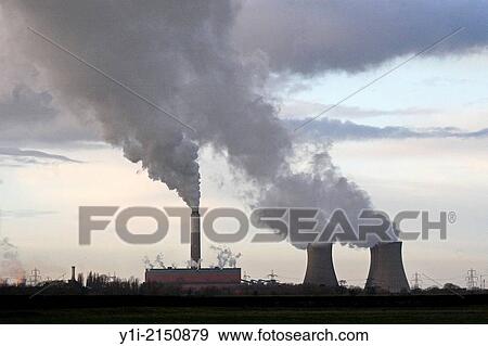 Cottam Power Station near River Trent, Nottinghamshire, England, UK. View Large Photo Image Stock Photo - Cottam Power Station near River Trent, Nottinghamshire, England, UK.. Fotosearch