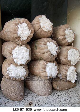 Stock Photo - Cotton market in Islamic Quarter, Cairo, Egipt. Fotosearch