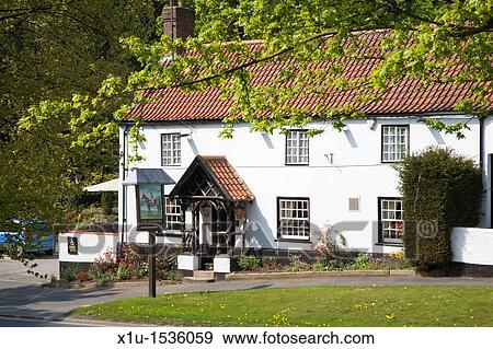 Stock Photo - Country Pub Bishop Burton East Riding of Yorkshire England. Fotosearch