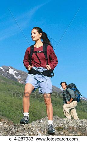 Couple along Turnagain Arm in summer. Chugach State Park. Alaska View Large Photo Image Stock Image - Couple along Turnagain Arm in summer. Chugach State Park. Alaska. Fotosearch