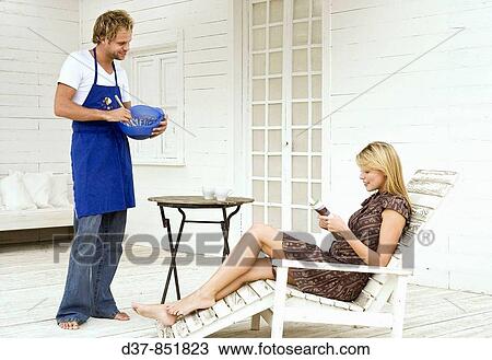 Couple at home View Large Photo Image Stock Image - Couple at home. Fotosearch