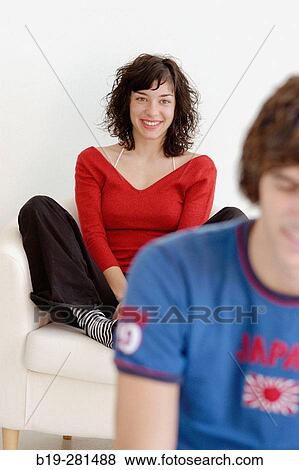 Stock Photo - Couple at home. Fotosearch