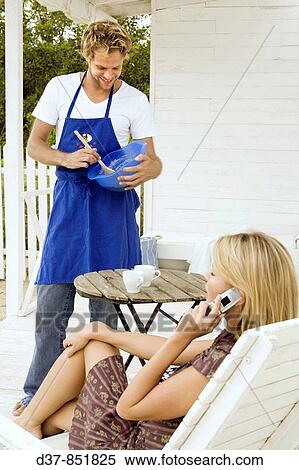 Couple at home View Large Photo Image Stock Photography - Couple at home. Fotosearch
