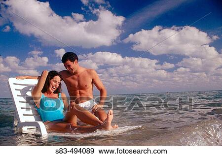 Couple at ocean View Large Photo Image Stock Photo - Couple at ocean. Fotosearch