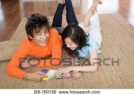 couple check color paper View Large Photo Image Stock Photograph - couple check color paper. Fotosearch