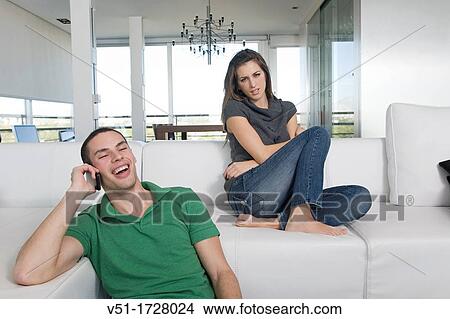 Picture - Couple conflict. Fotosearch