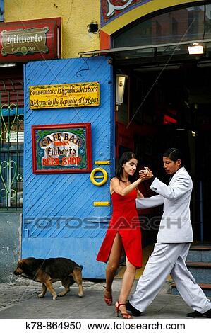 Couple dancing tango at La Boca district Buenos Aires, Argentina View Large Photo Image Stock Image - Couple dancing tango at La Boca district Buenos Aires, Argentina. Fotosearch