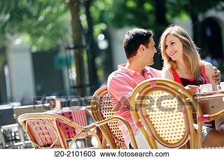Couple drinking coffee on a terrace. San Sebastian. Donostia. Gipuzkoa. Basque Country. Spain. View Large Photo Image Stock Image - Couple drinking coffee on a terrace. San Sebastian. Donostia. Gipuzkoa. Basque Country. Spain.. Fotosearch