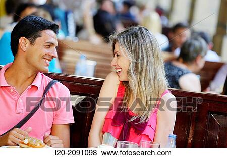 Couple eating in a restaurant. San Sebastian. Donostia. Gipuzkoa. Basque Country. Spain. View Large Photo Image Stock Photo - Couple eating in a restaurant. San Sebastian. Donostia. Gipuzkoa. Basque Country. Spain.. Fotosearch