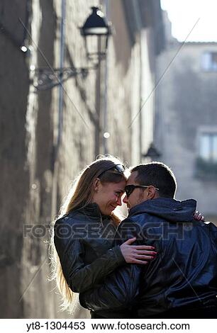 Stock Image - Couple embracing. Fotosearch