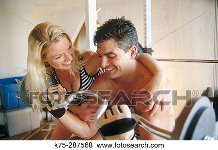 couple exercising together View Large Photo Image Stock Photo - couple exercising together. Fotosearch