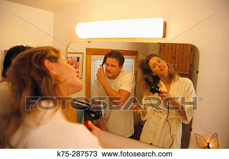 couple grooming together View Large Photo Image Stock Image - couple grooming together. Fotosearch