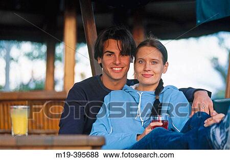 Stock Photo - couple having a drink. Fotosearch