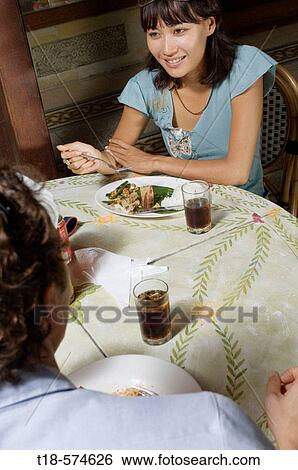 couple having lunch View Large Photo Image Stock Photograph - couple having lunch. Fotosearch