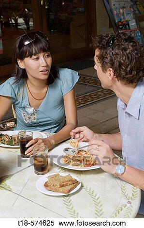 Stock Photography - couple having lunch. Fotosearch