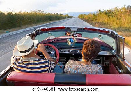 Couple in 1950 Chevrolet convertible, Cuba View Large Photo Image Stock Image - Couple in 1950 Chevrolet convertible, Cuba. Fotosearch