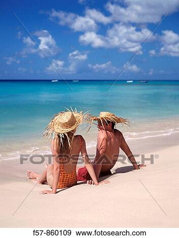 Couple in Barbados, Caribbean View Large Photo Image Stock Photo - Couple in Barbados, Caribbean. Fotosearch