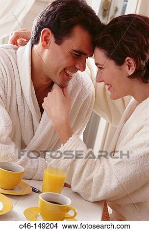 Couple in the morning View Large Photo Image Picture - Couple in the morning. Fotosearch