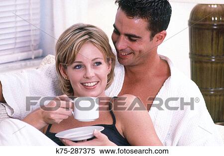Stock Photography - couple in the morning. Fotosearch
