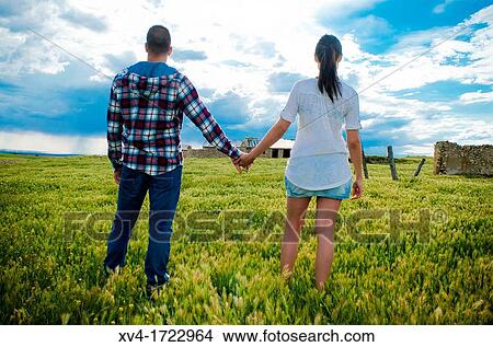 Couple in the ruralscape, Aragon, Spain View Large Photo Image Picture - Couple in the ruralscape, Aragon, Spain. Fotosearch