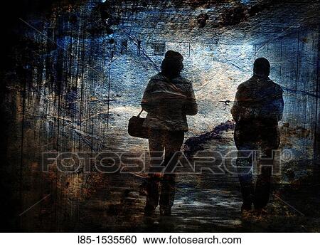 Couple in tunnel View Large Photo Image Stock Image - Couple in tunnel. Fotosearch