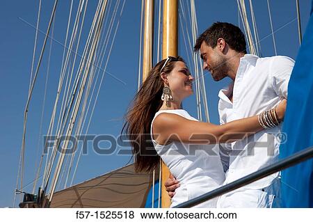 Couple in yacht View Large Photo Image Stock Photo - Couple in yacht. Fotosearch