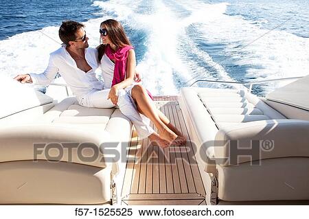 Couple in yacht View Large Photo Image Stock Photography - Couple in yacht. Fotosearch