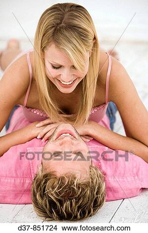 Couple joking tenderly View Large Photo Image Picture - Couple joking tenderly. Fotosearch