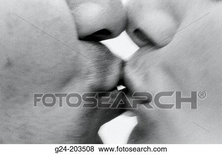 Couple kissing View Large Photo Image Stock Photo - Couple kissing. Fotosearch