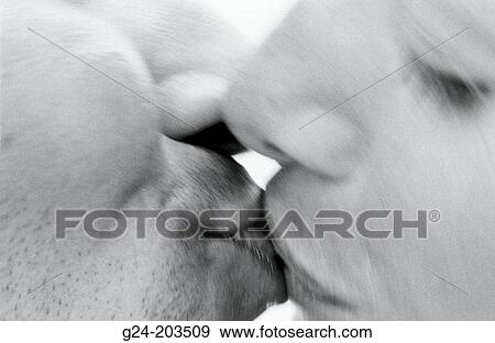 Couple kissing View Large Photo Image Stock Photo - Couple kissing. Fotosearch